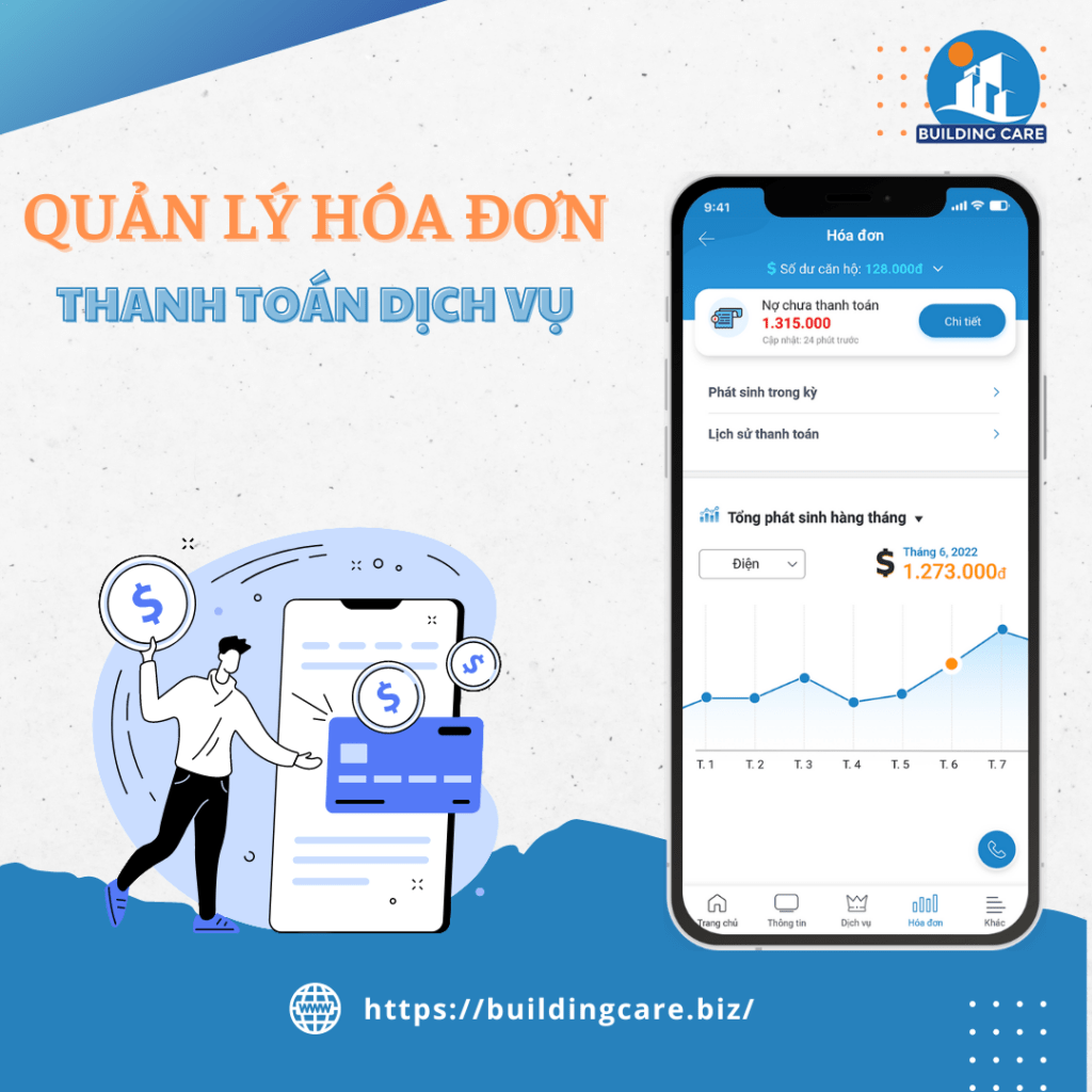 Quản lý hóa đơn - Thanh toán phí dịch vụ