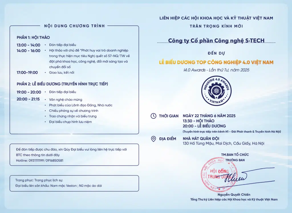 Giấy mời I4.0 - năm 2025-2