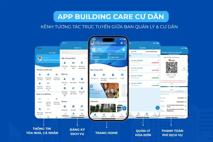 App Building Care Cư dân APP BUILDING CARE CƯ DÂN